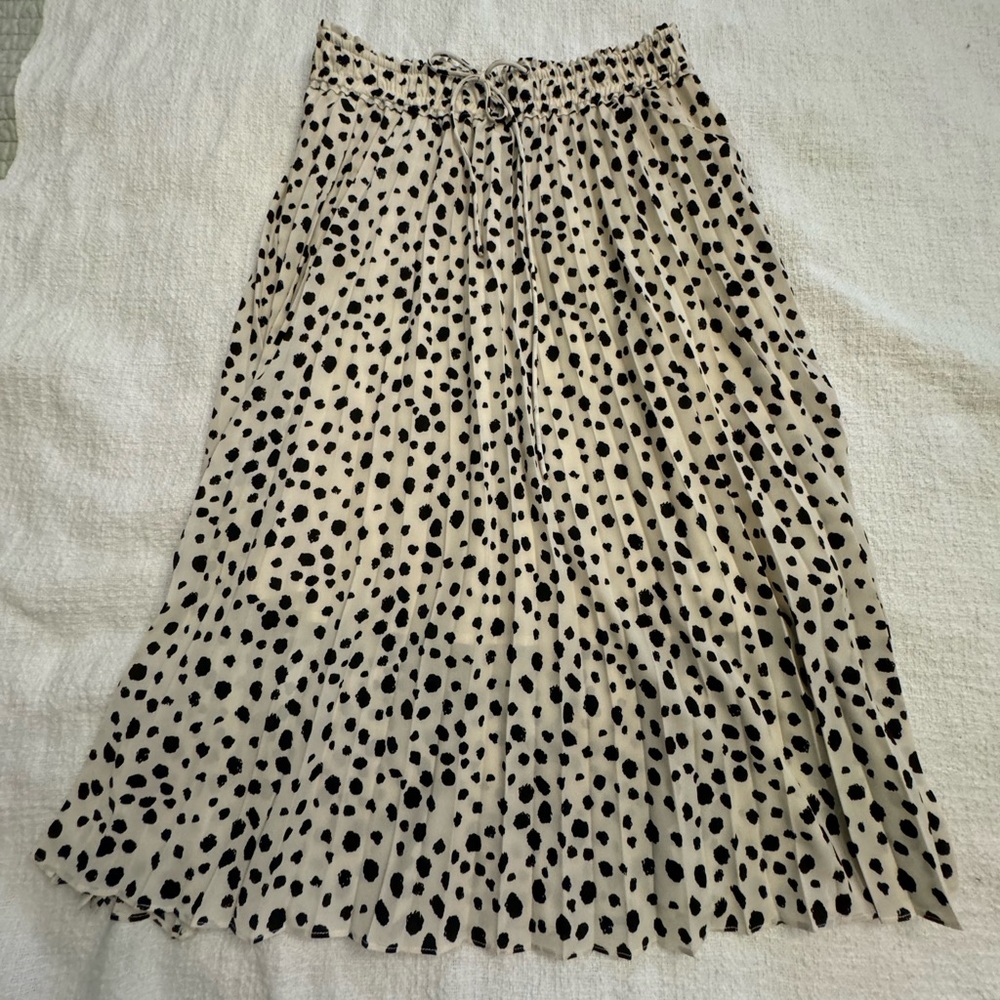Cute elastic tie waist skirt